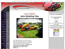 Tablet Screenshot of myautodetailingtips.com